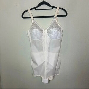 Vintage Lace Shaping Teddy Lingerie Size 36C